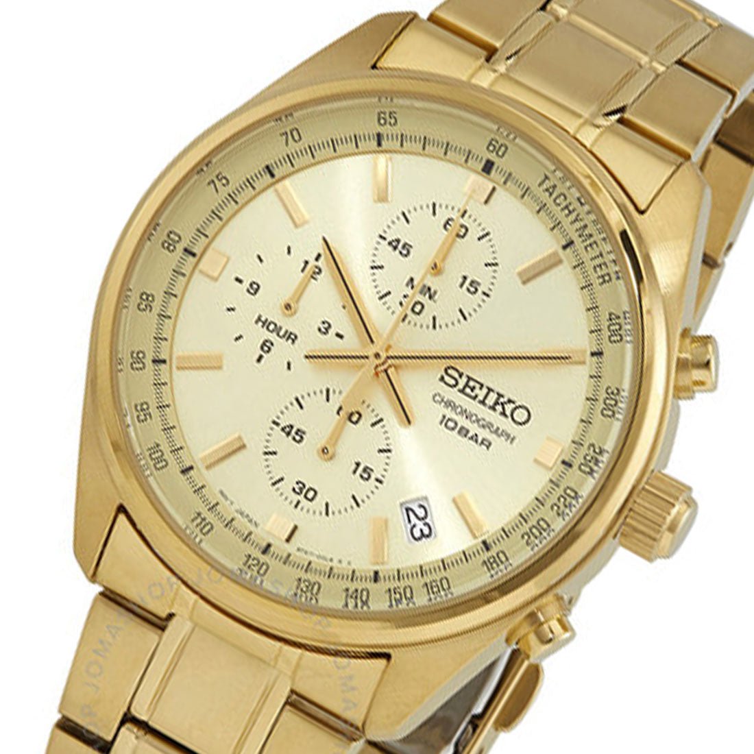 Seiko Gold Chronograph SSB382 SSB382P1 SSB382P Quartz Watch -Seiko
