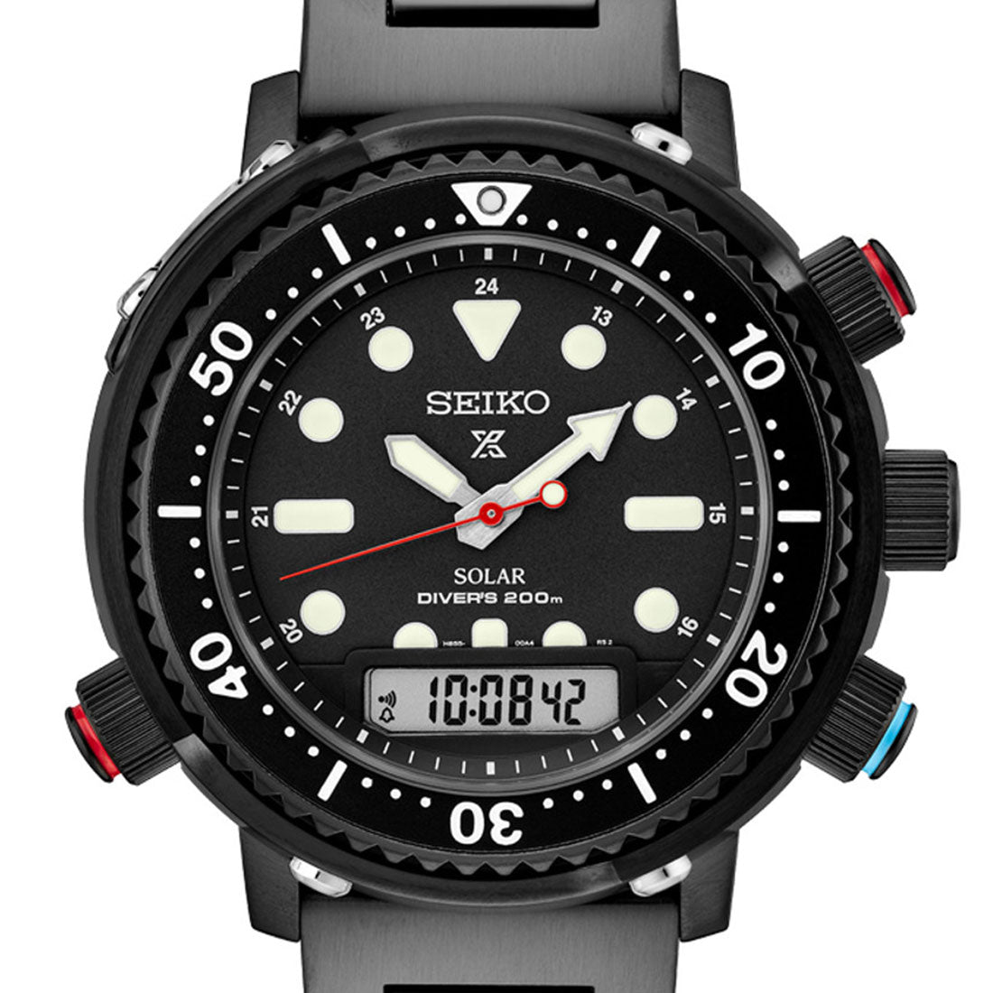 Seiko Hybrid Prospex Sea Solar SNJ037P1 SNJ037 Limited Edition Black Dive Watch -Seiko