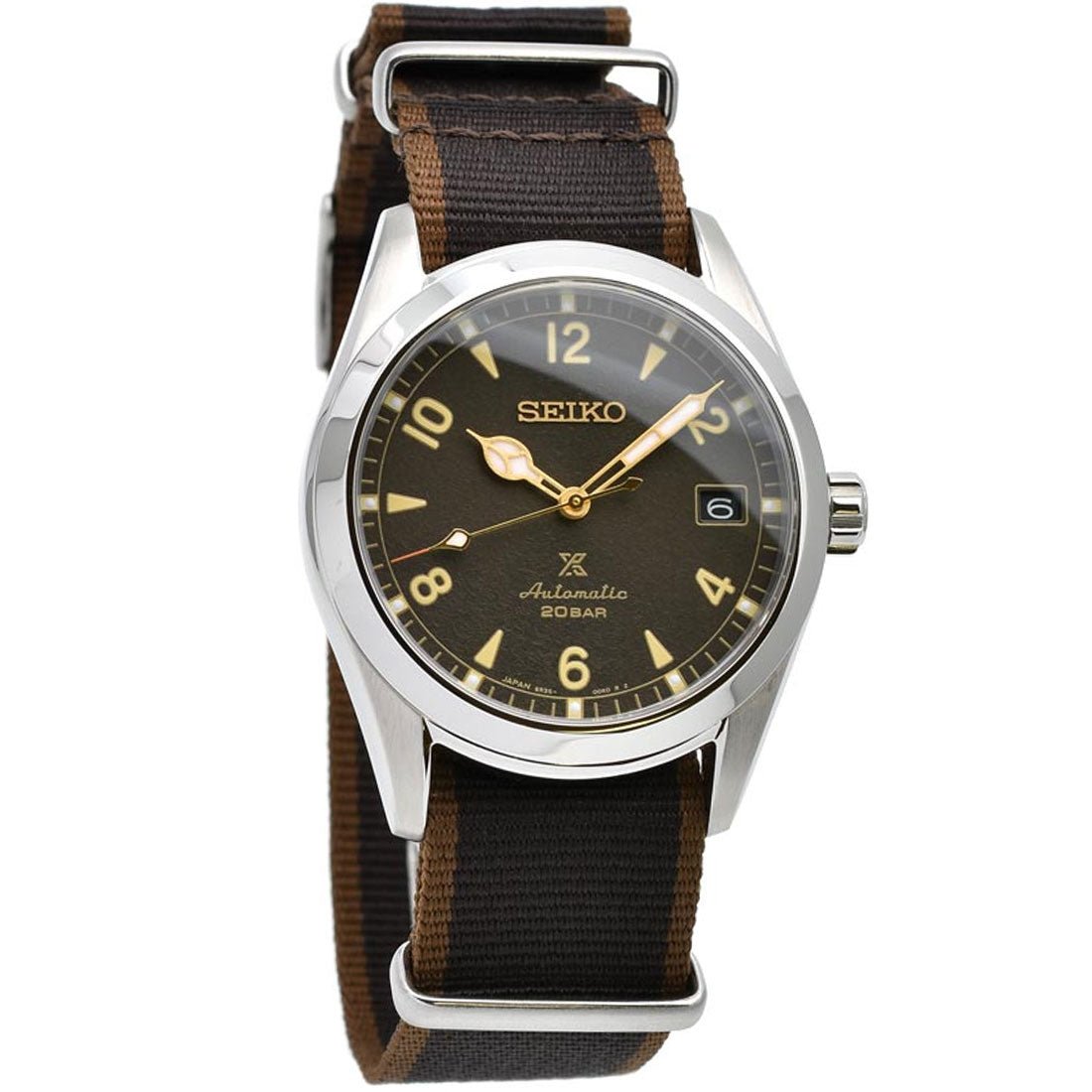 Seiko JDM Alpinist SBDC137 Prospex Mechanical Brown Dial Watch -Seiko