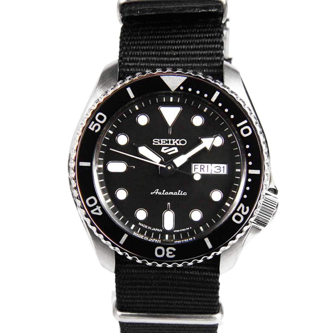 Seiko JDM Automatic SBSA021 Black Nylon Sports Watch -Seiko