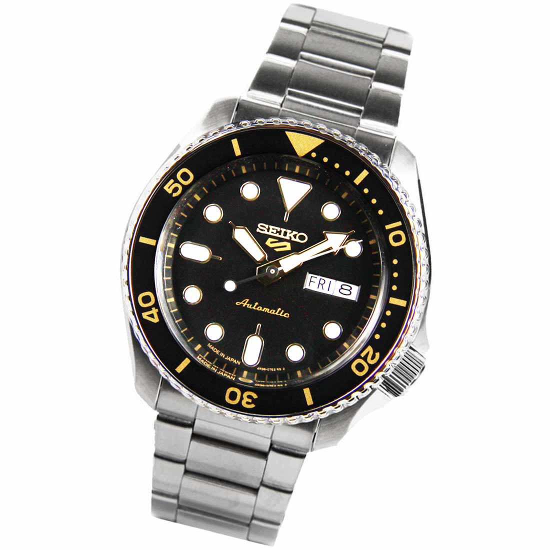 Seiko JDM SBSA007 Black Dial Automatic Sports Watch -Seiko