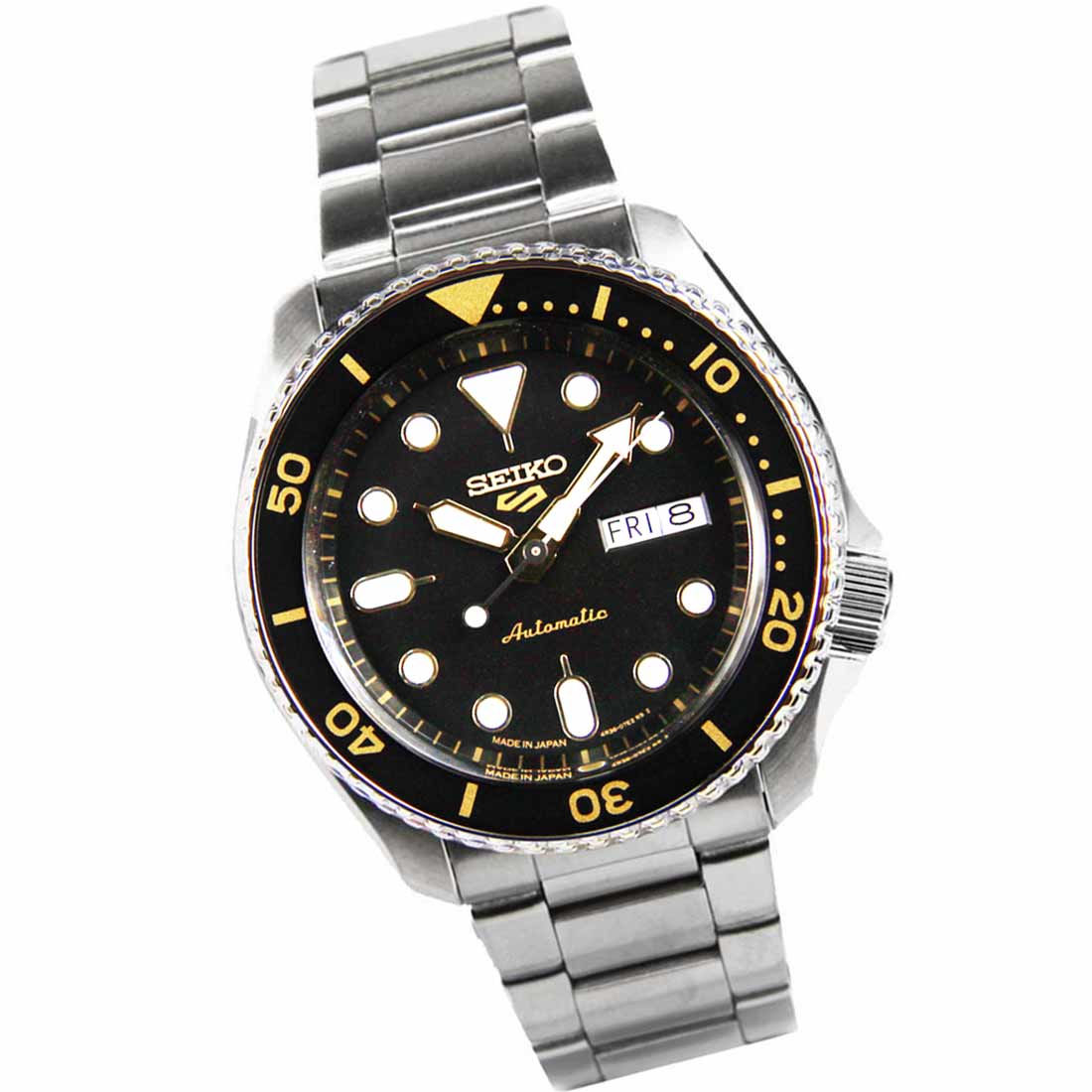 Seiko JDM SBSA007 Black Dial Automatic Sports Watch -Seiko