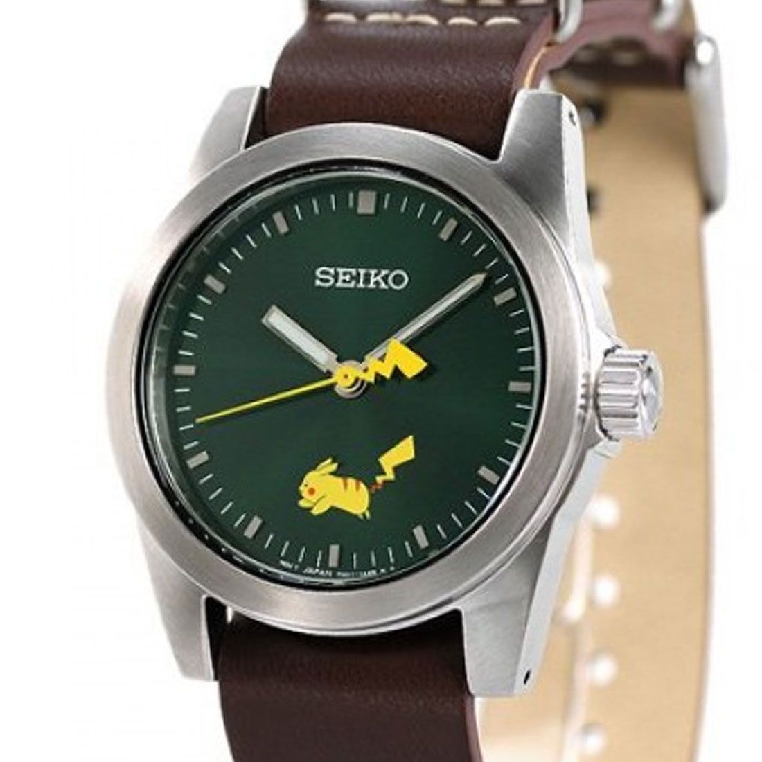 Seiko JDM SCXP177 Pikachu Pokemon Limited Edition Leather Watch -Seiko