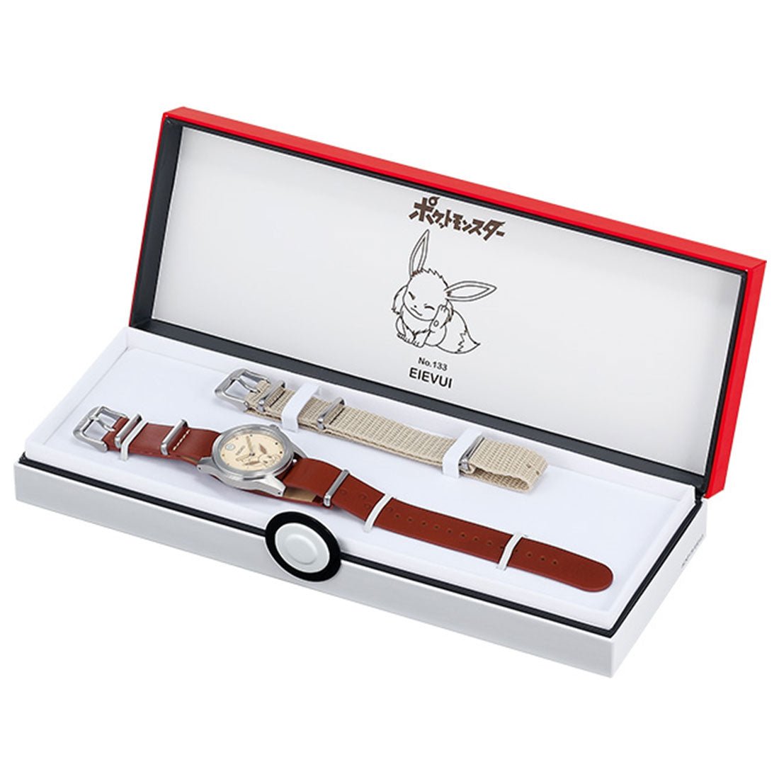 Seiko JDM SCXP179 Eevee Pokemon Limited Edition Leather Watch -Seiko