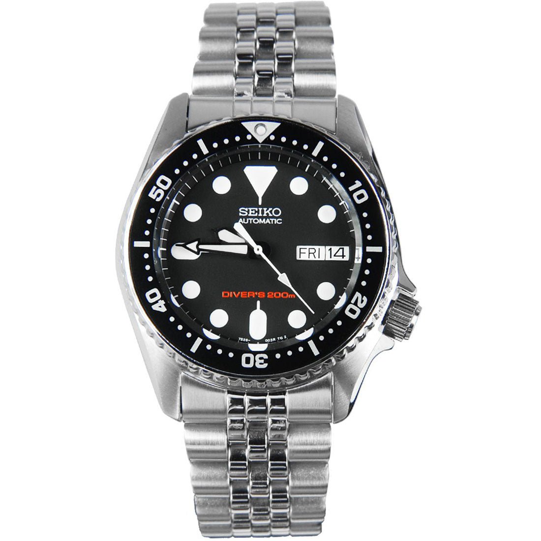 Seiko Jubilee SKX013K2 SKX013 SKX013K Black Dial Sports Watch -Seiko