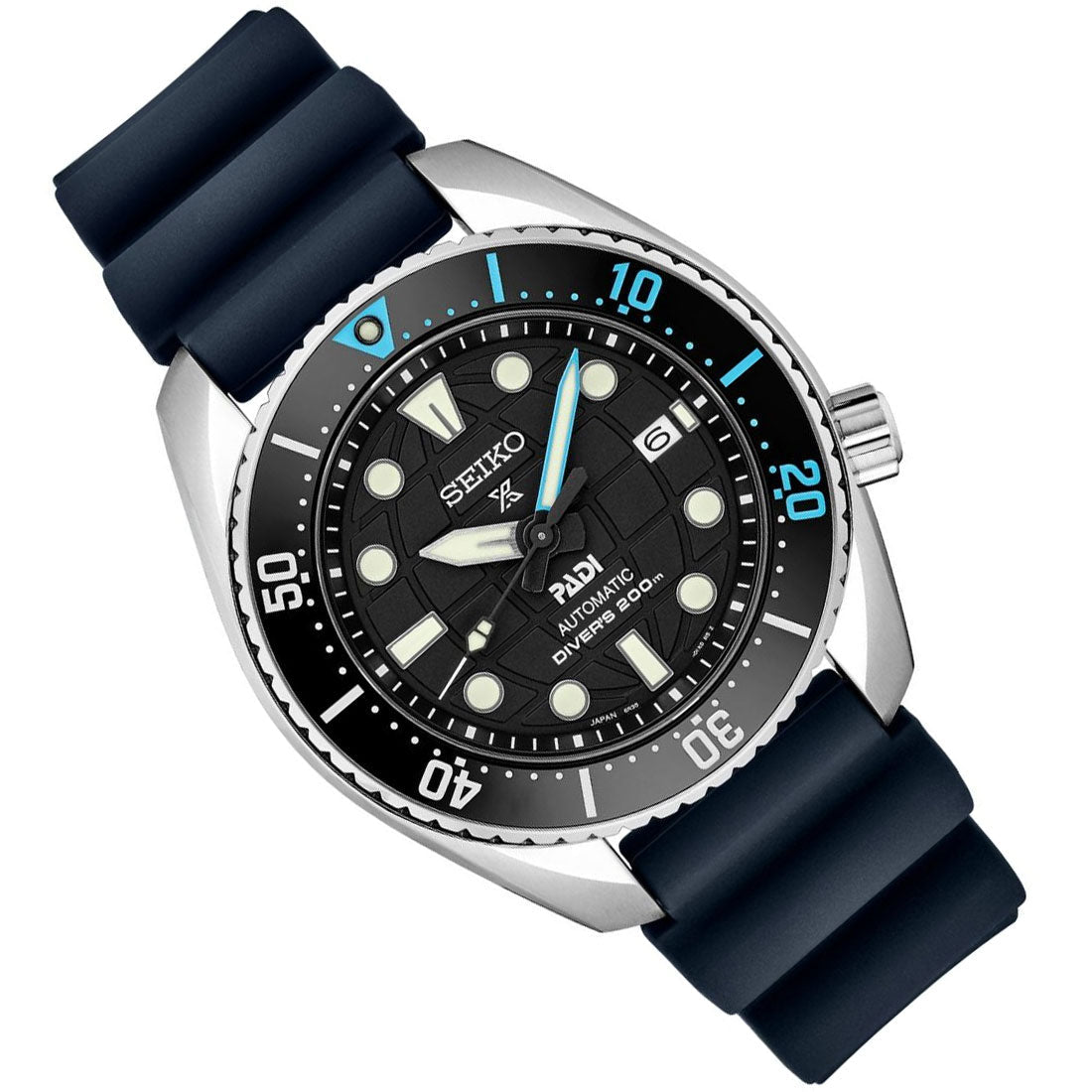 Seiko King Sumo Padi Prospex SPB325J1 SPB325 SPB325J Blue Silicone Watch -Seiko