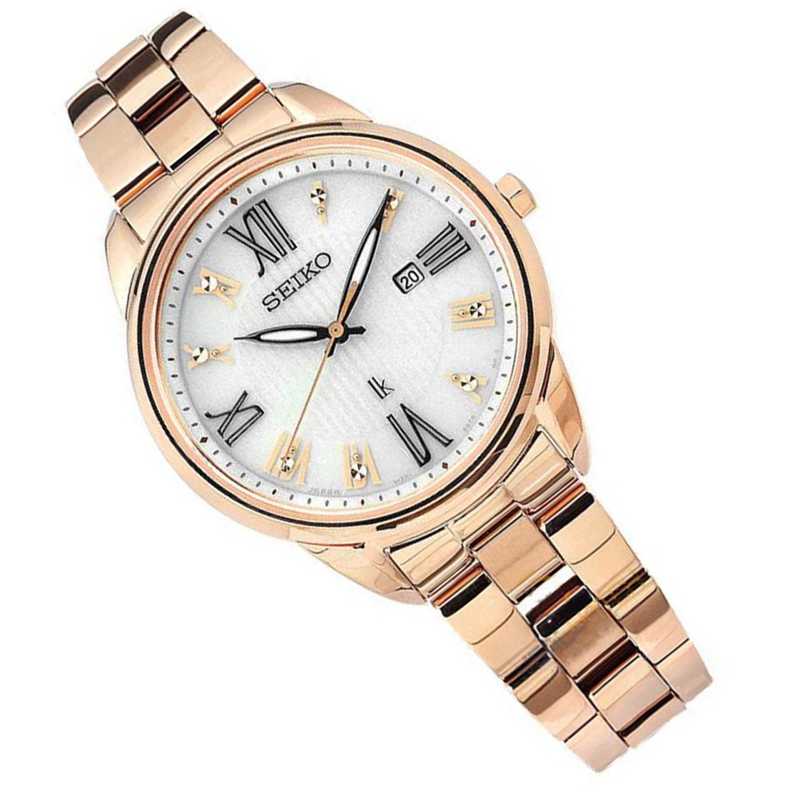 Seiko Lukia Solar Rose Gold SUT364J1 SUT364 SUT364J Womens Dress Watch -Seiko