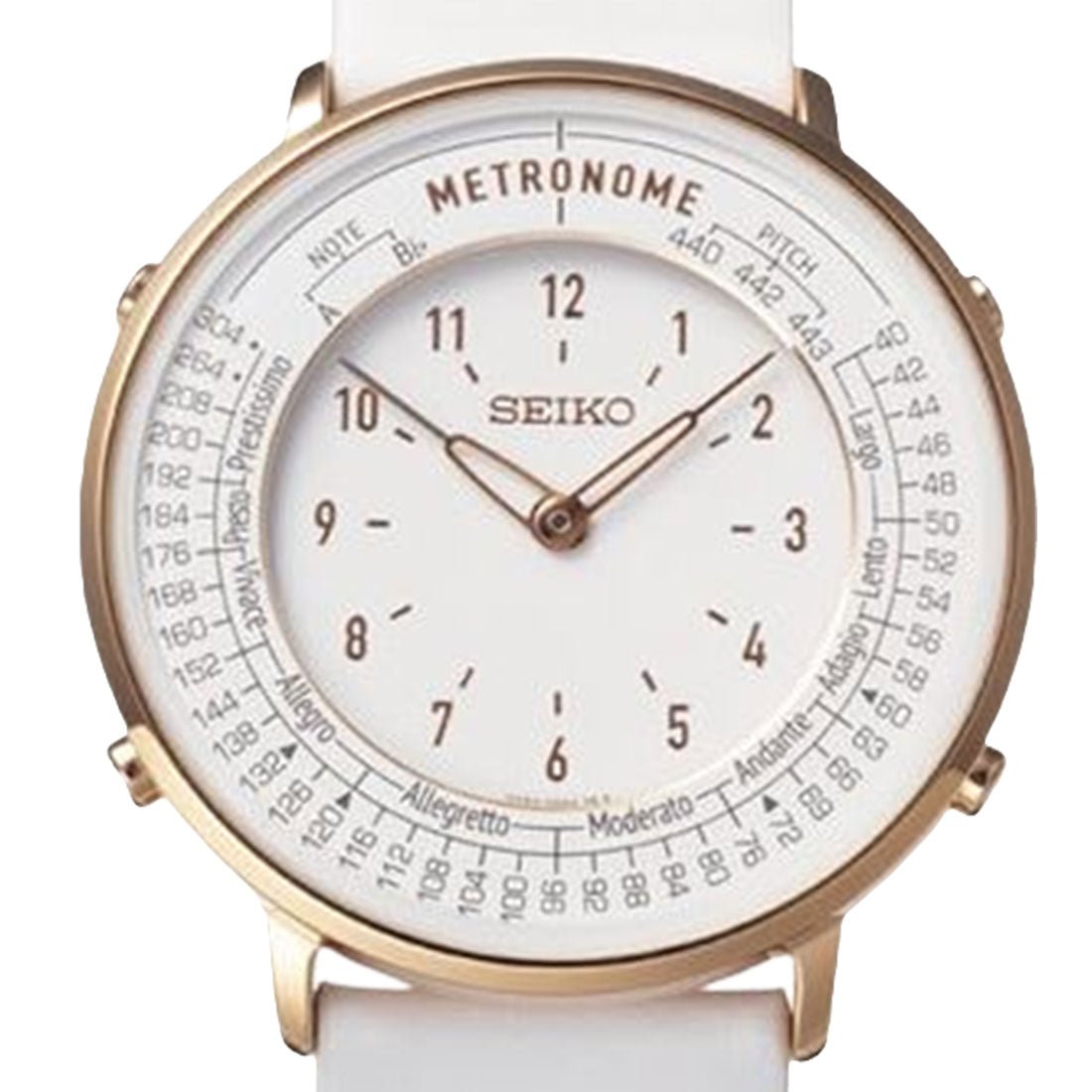 Seiko Metronome SMW002A White Analog Unisex Watch -Seiko