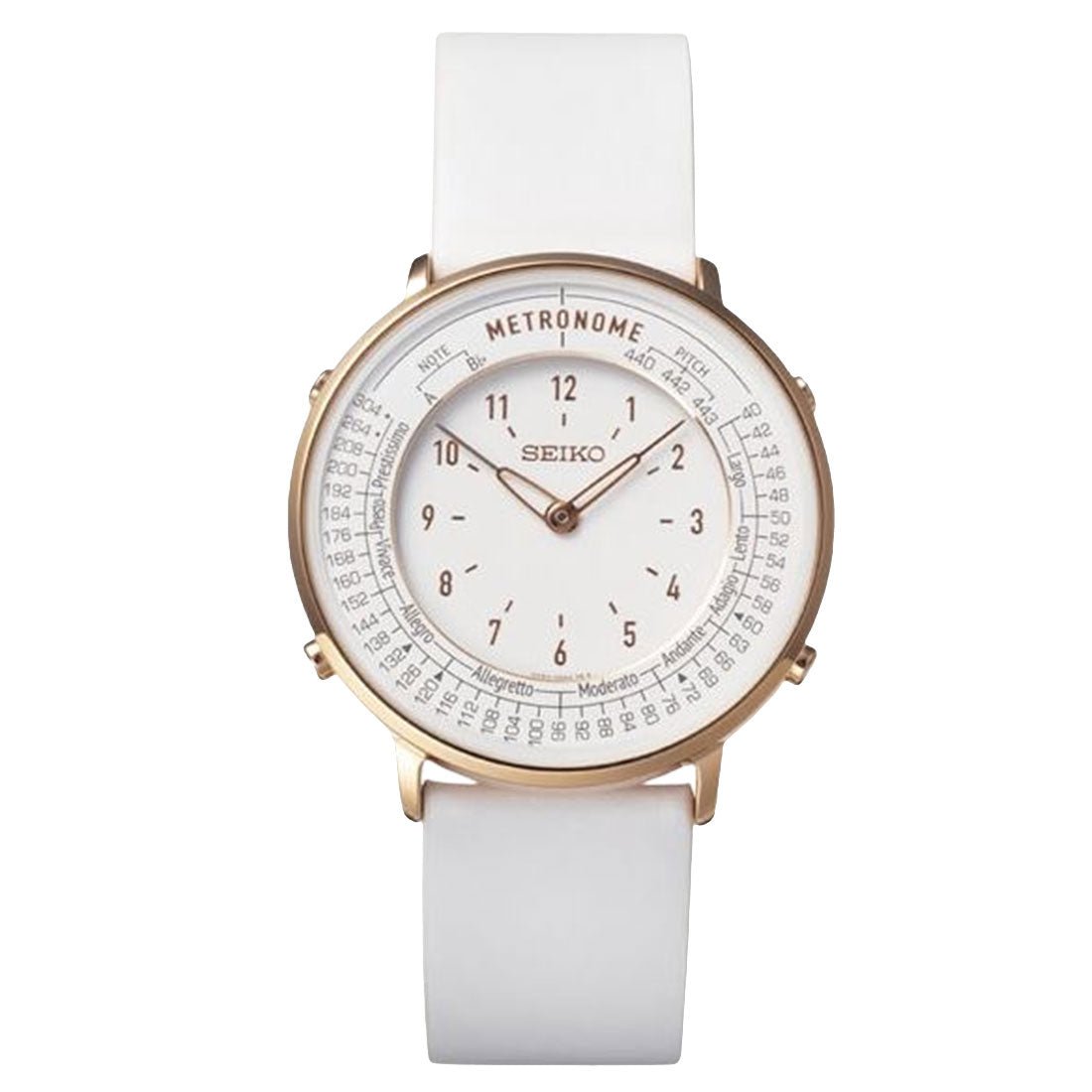 Seiko Metronome SMW002A White Analog Unisex Watch -Seiko