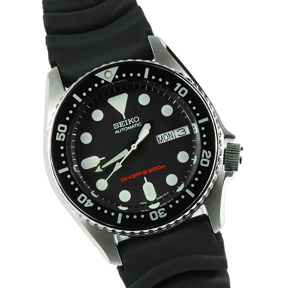 Seiko Popular Rubber Diving Watch SKX013K1 SKX013 SKX013K -Seiko