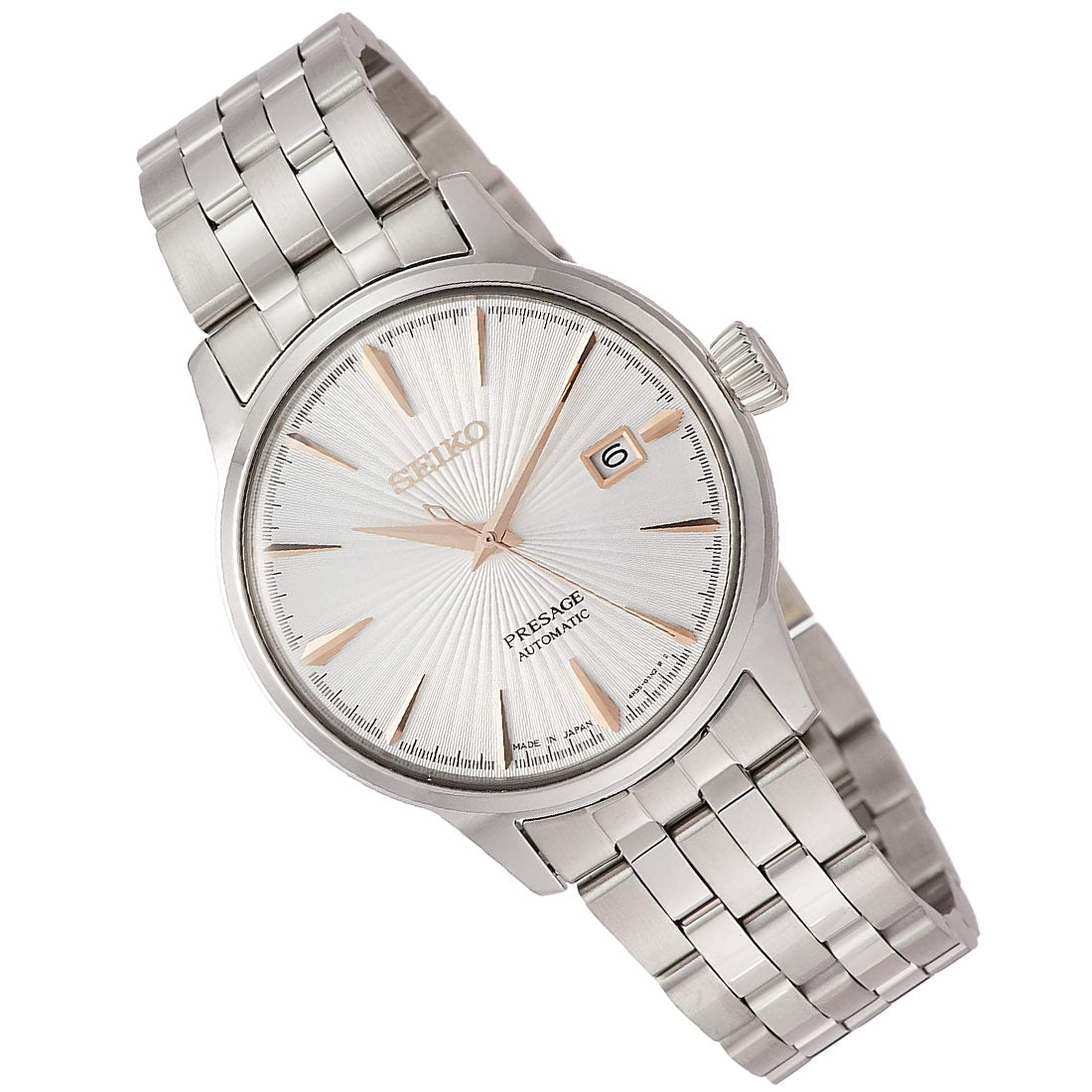 Seiko Presage Automatic Silver Dial JDM Watch SARY137 -Seiko