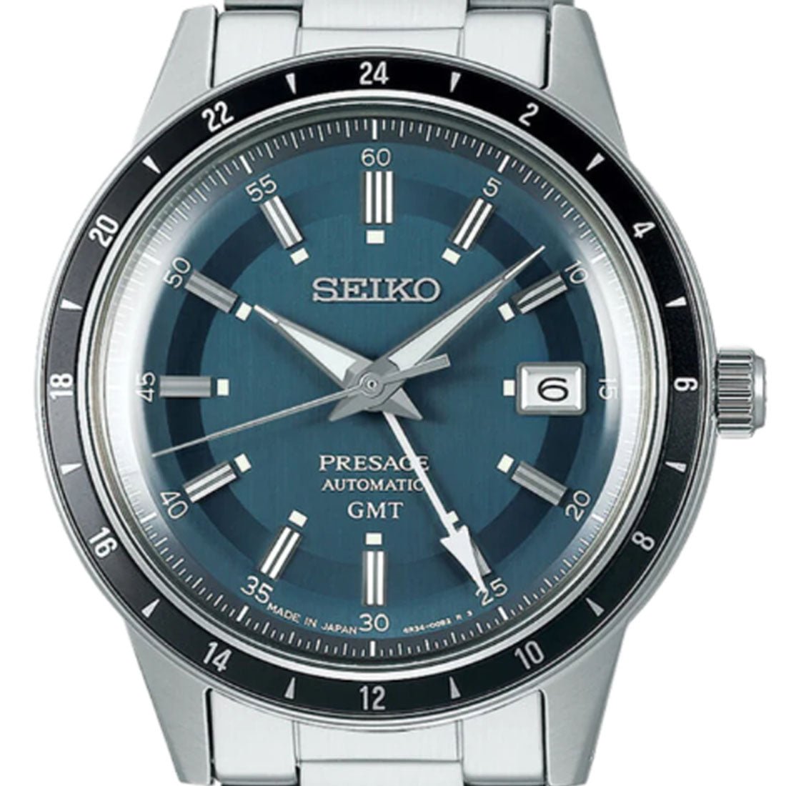 Seiko Presage Style 60's GMT Mechanical Watch SSK009J1 SSK009J SSK009 -Seiko