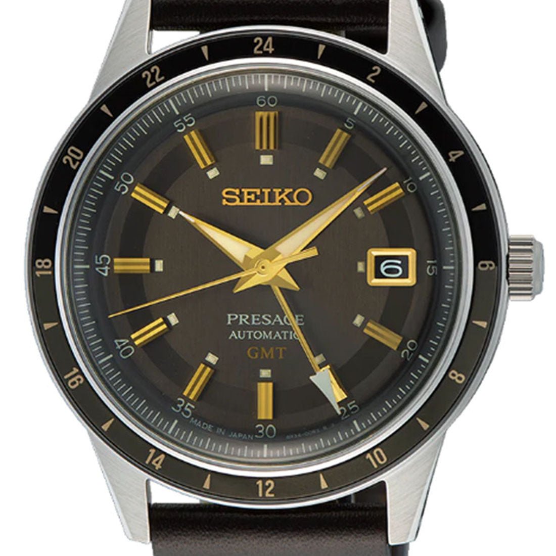 Seiko Presage Style 60's GMT Mechanical Watch SSK013J1 SSK013J SSK013 -Seiko