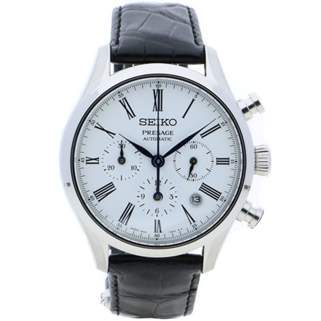 Seiko Presage White Enamel Dial Chronograph JDM Watch SARK013J SRQ023J1 SARK013 -Seiko