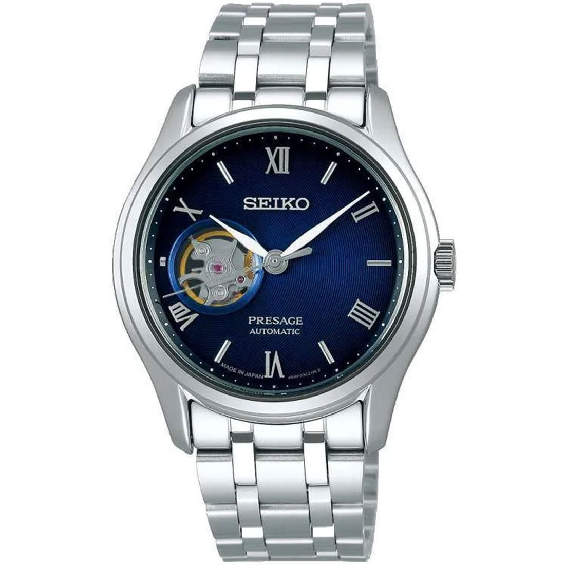 Seiko Presage Zen Garden Blue Open Heart Dial Watch SSA411 SSA411J1 SSA411J -Seiko