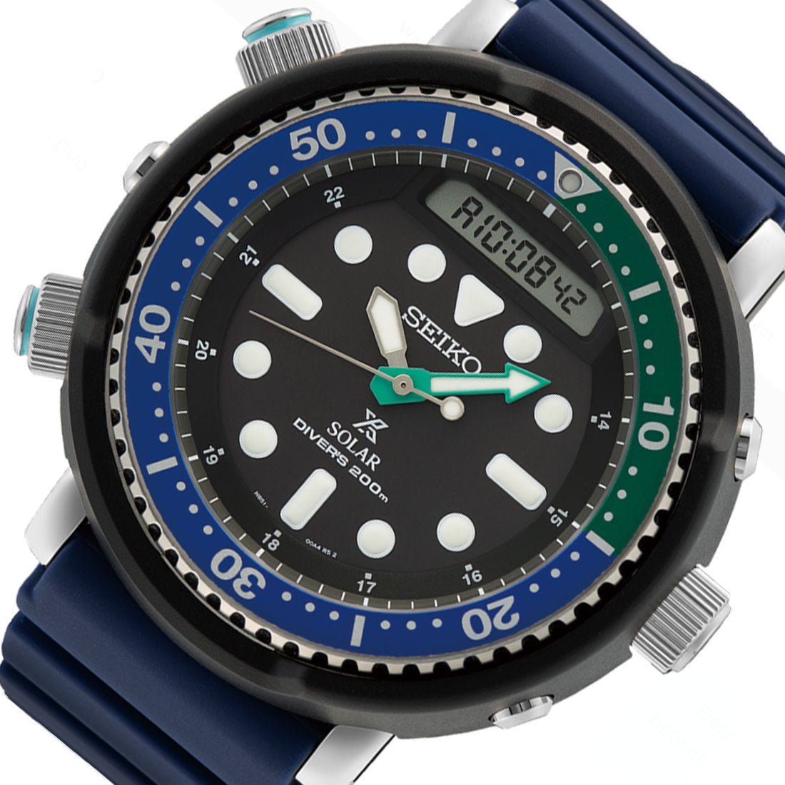 22mm Rubber Watch Band Genuine For SEIKO Solar SNJ039 SNJ033P1 - Foto 9