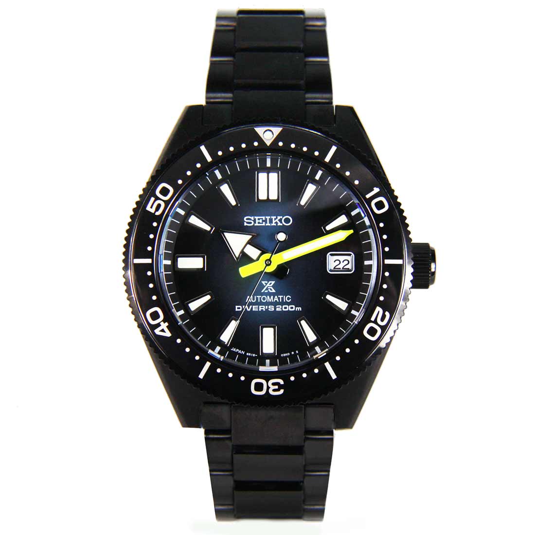 Seiko Prospex Automatic JDM Black Stainless Steel 23 Jewels Watch SBDC085 -Seiko