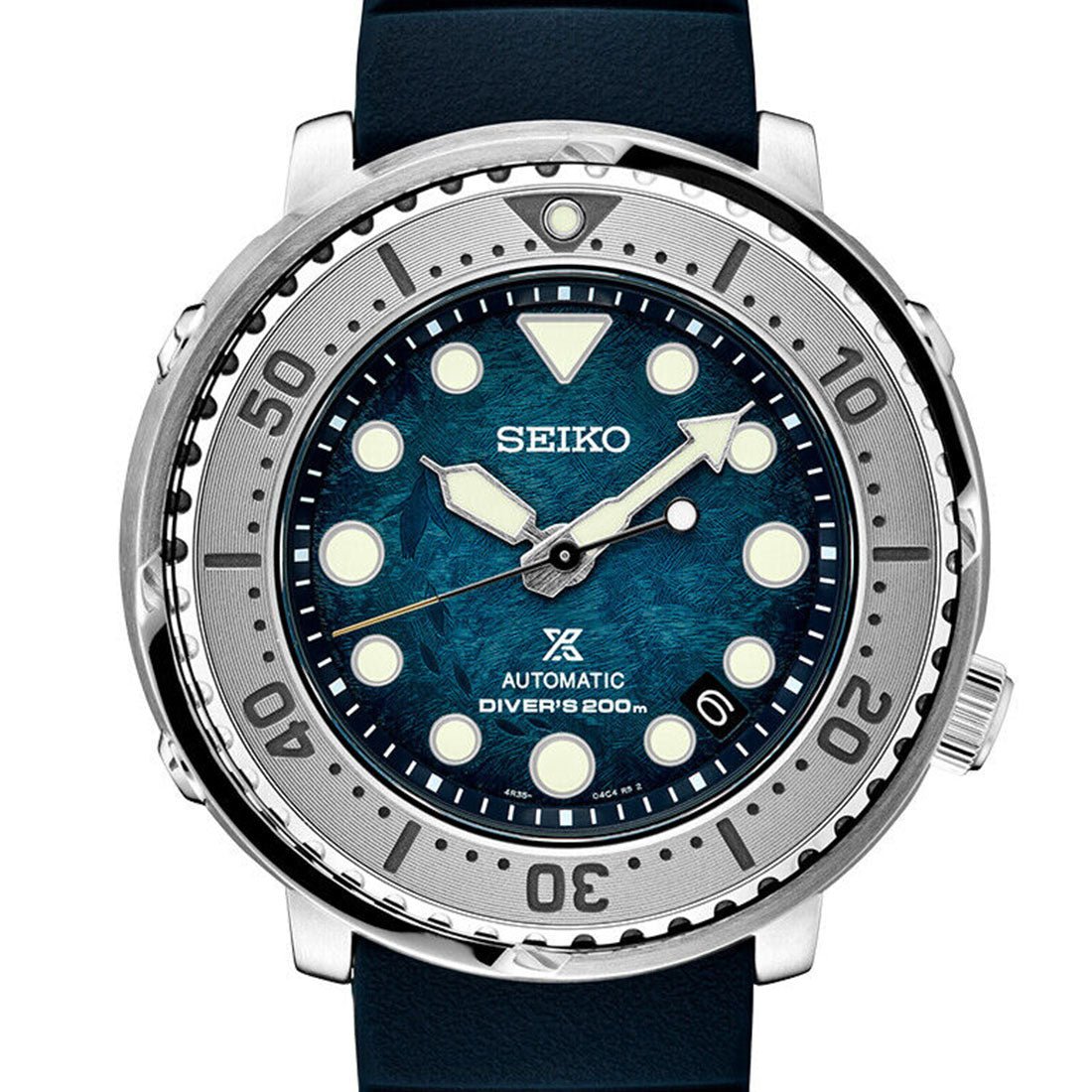 Seiko Prospex Baby Tuna SRPH77J1 SRPH77 SRPH77J Rubber Divers Watch -Seiko