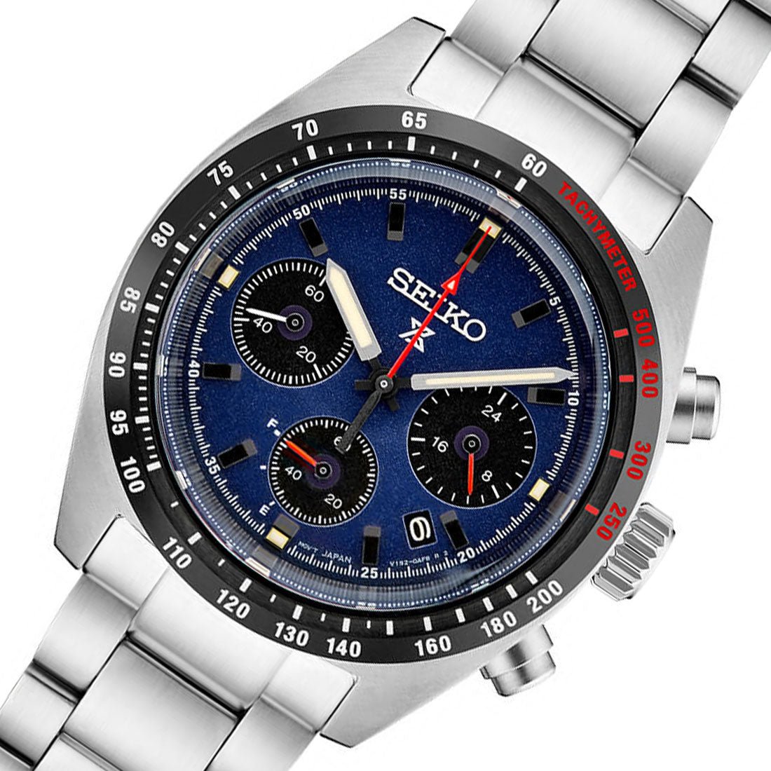 Seiko Prospex Chronograph Solar SpeedTimer JDM Blue Dial Watch SBDL087 -Seiko