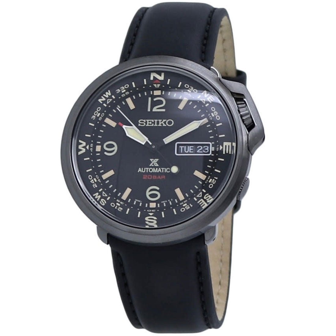 Seiko Prospex Compass SRPD35J1 SRPD35 SRPD35J Leather Watch -Seiko
