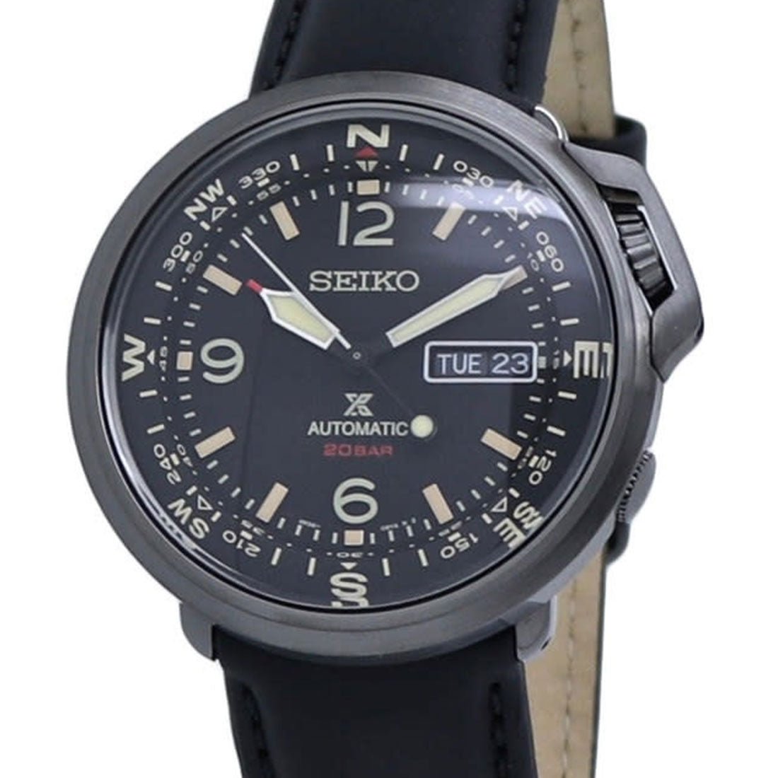 Seiko Prospex Compass SRPD35J1 SRPD35 SRPD35J Leather Watch -Seiko