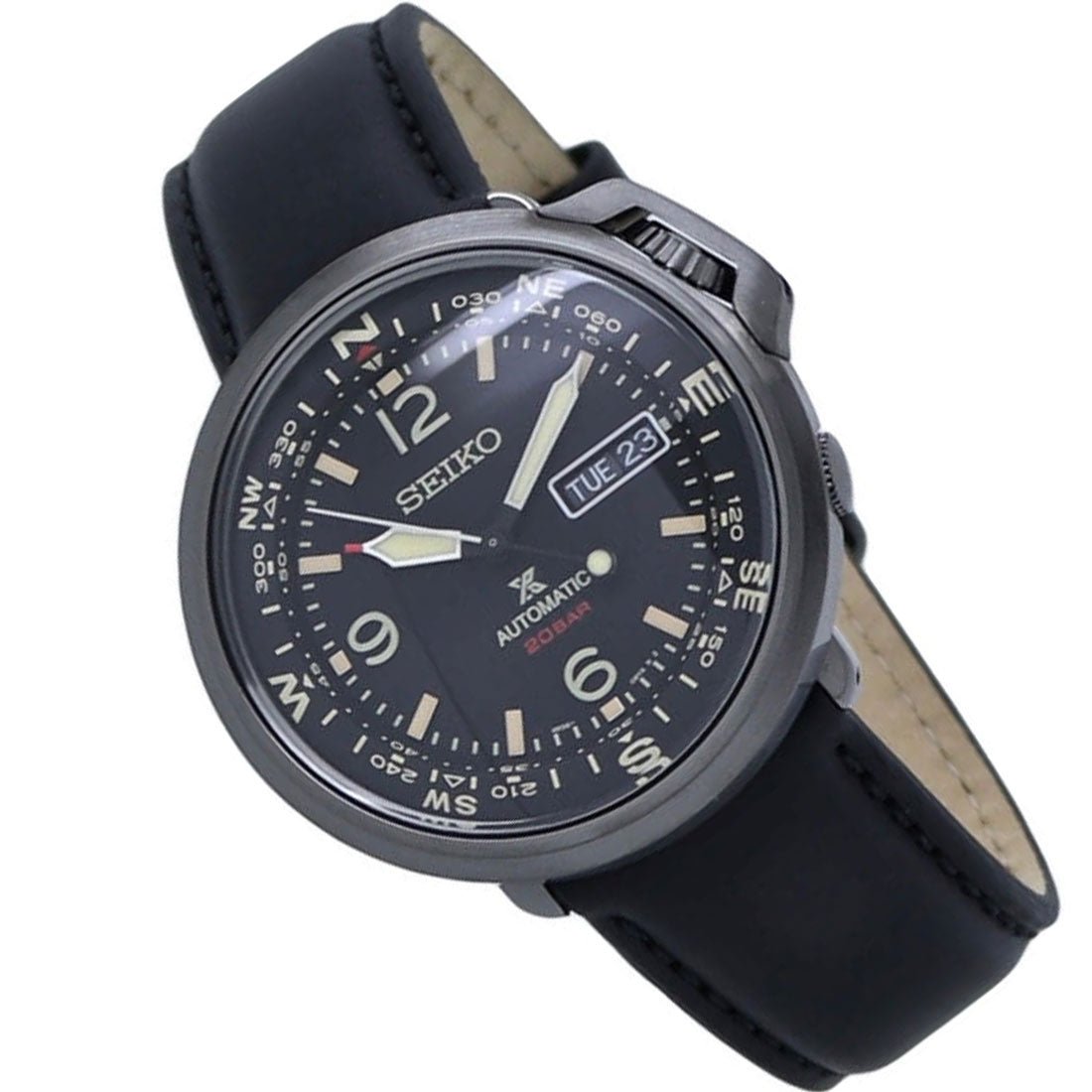 Seiko Prospex Compass SRPD35J1 SRPD35 SRPD35J Leather Watch -Seiko