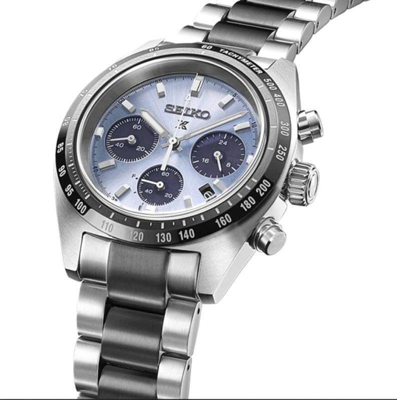 Seiko Prospex Ice Blue Panda Speedtimer Chronograph SSC909P1 SSC909 SSC909P Crystal Trophy Watch (Limited Edition 10,000 Pieces) -Seiko
