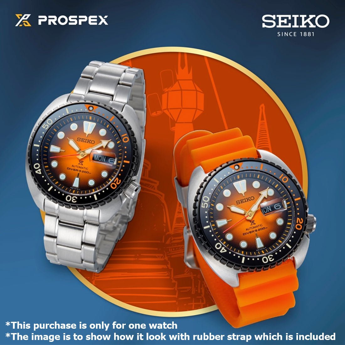 Seiko Prospex King Turtle Pro Khom Yee Peng Anniversary Watch SRPH35K1 SRPH35K -Seiko