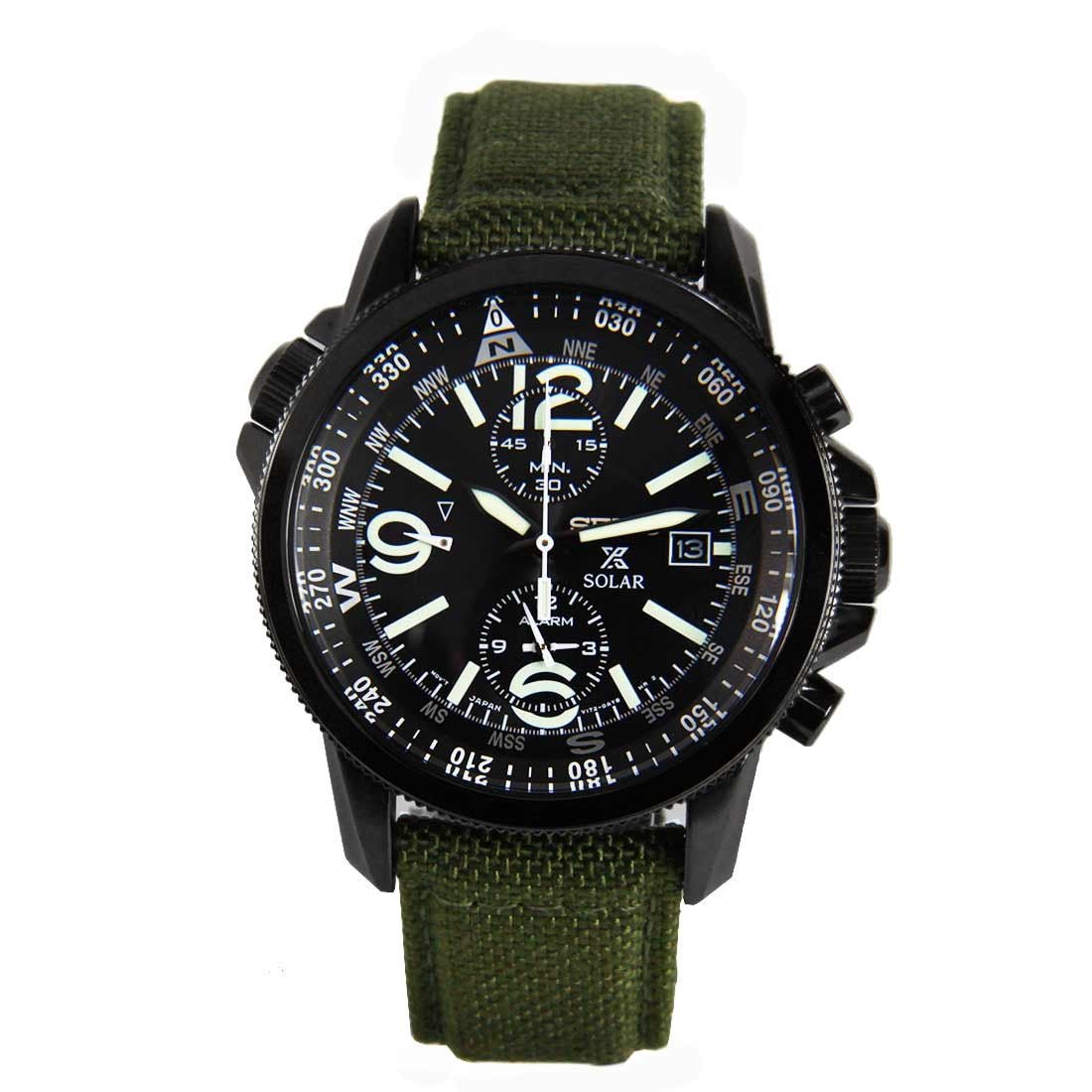 Seiko Prospex Military Solar Green Nylon Watch SSC295 SSC295P1 -Seiko