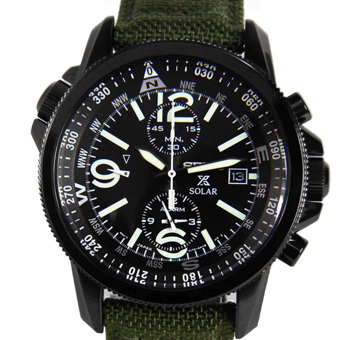 Seiko Prospex Military Solar Green Nylon Watch SSC295 SSC295P1 -Seiko