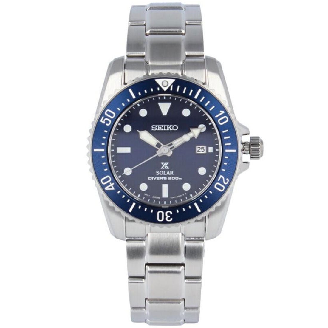 Seiko Prospex Solar Blue Dial SNE585P1 SNE585 SNE585P Divers Watch -Seiko