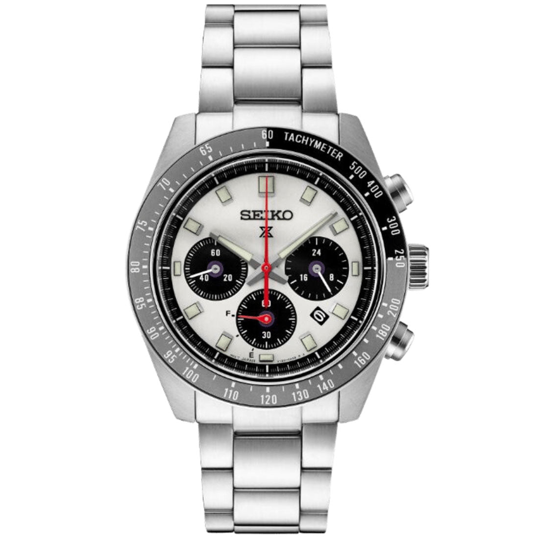 Seiko Prospex Speedtimer SSC911 SSC911P1 SSC911P Silver Dial Solar Chronograph Watch -Seiko