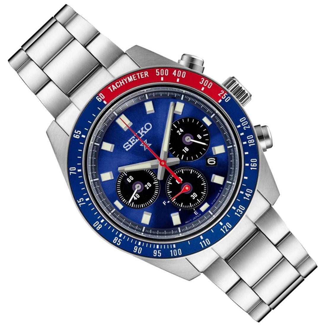 Seiko Prospex Speedtimer SSC913 SSC913P1 SSC913P Blue Dial Solar Chronograph Watch -Seiko
