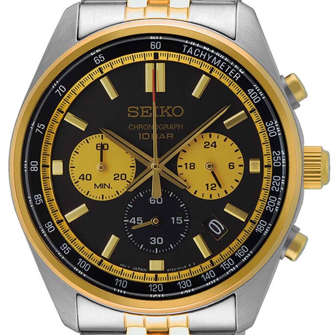 Seiko Quartz Chronograph SSB430P1 SSB430 SSB430P Analog Gents Watch -Seiko