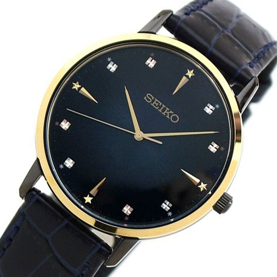 Seiko Selection JDM SCXP132 Quartz Blue Gradiant Dial Mens Watch -Seiko