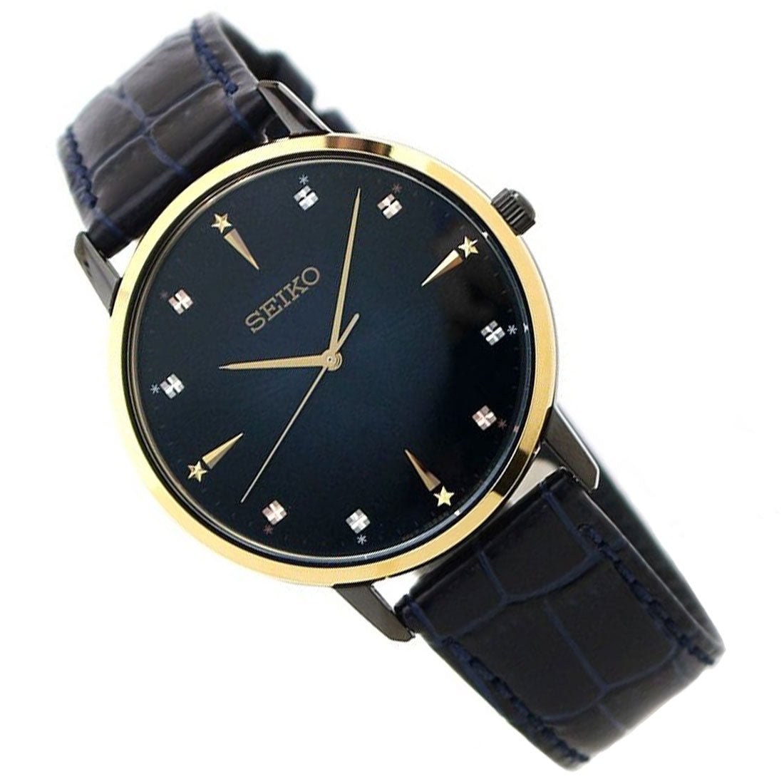 Seiko Selection JDM SCXP132 Quartz Blue Gradiant Dial Mens Watch -Seiko