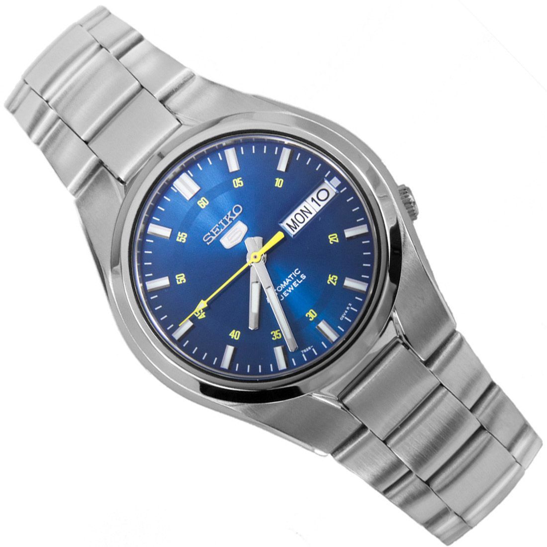 Seiko SNK615K1 SNK615 SNK615K Automatic Blue Dial Analog Watch -Seiko