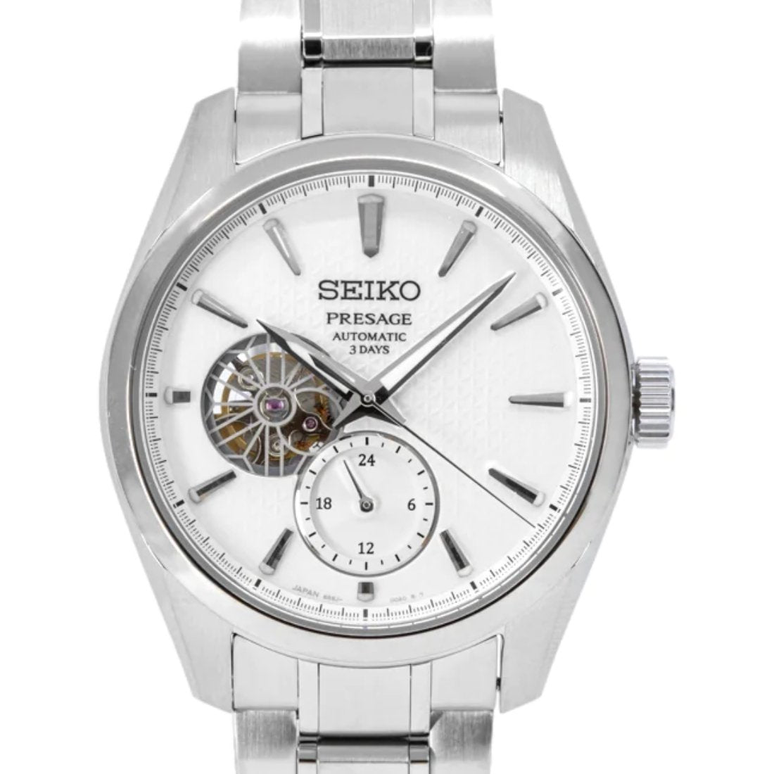 Seiko SPB415J1 SPB415 SPB415J Presage Sharp Edged Automatic White Dial Watch -Seiko