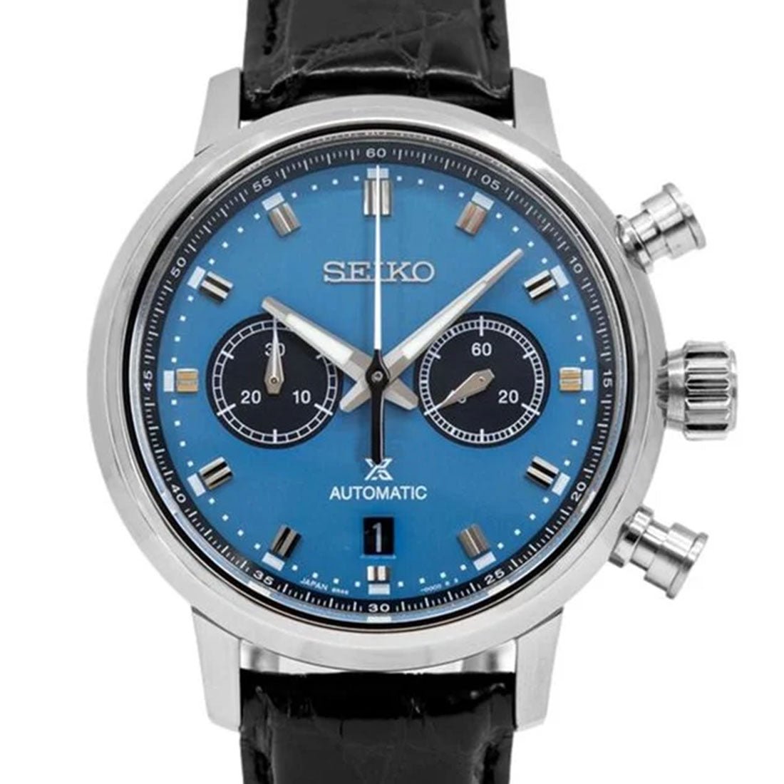 Seiko Speedtimer Prospex SRQ039 SRQ039J1 SRQ039J Leather Watch -Seiko