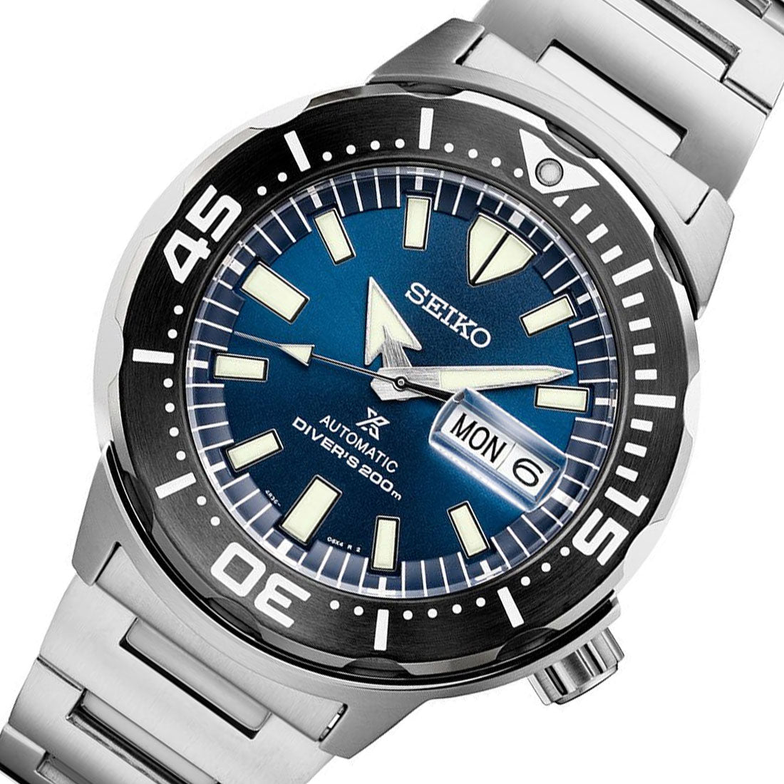 Seiko SRPD25K1 SRPD25 Prospex Blue Dial Stainless Diving Watch -Seiko
