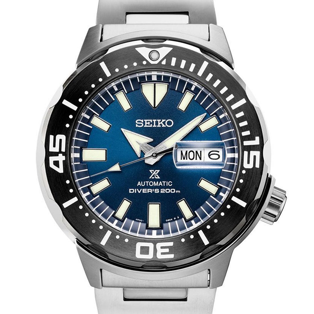 Seiko SRPD25K1 SRPD25 Prospex Blue Dial Stainless Diving Watch -Seiko