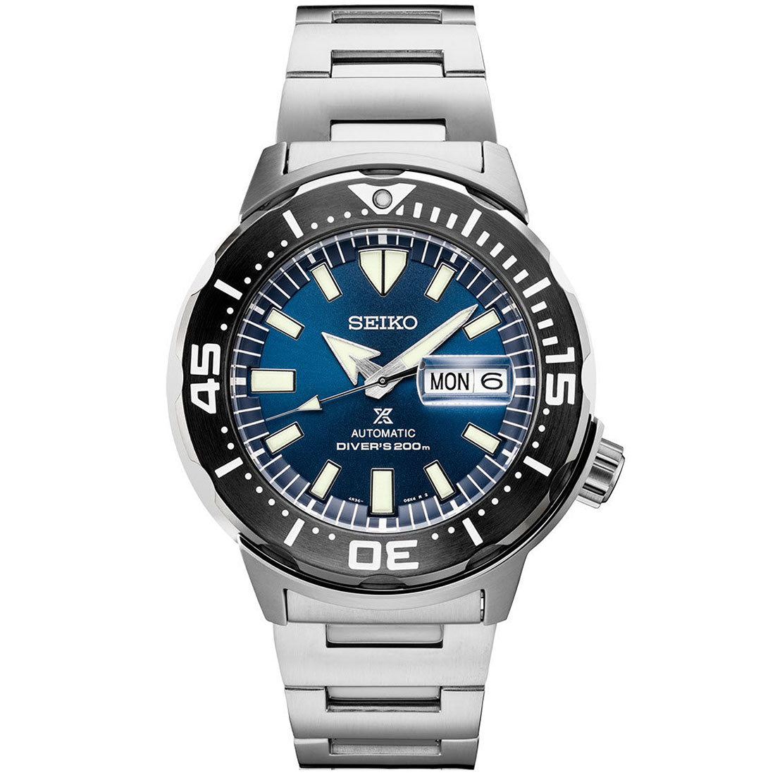 Seiko SRPD25K1 SRPD25 Prospex Blue Dial Stainless Diving Watch -Seiko