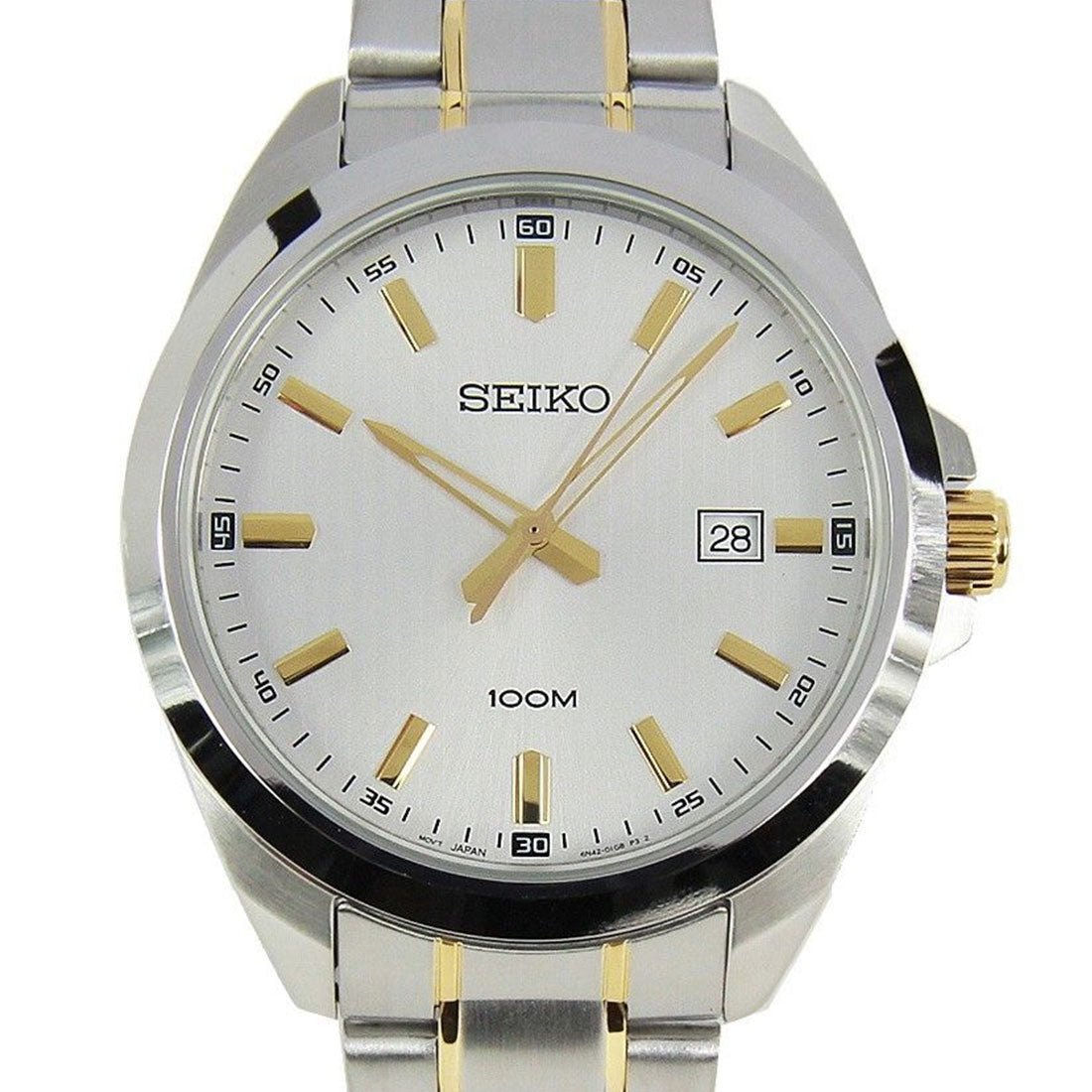 Seiko Two Tone SUR279P1 SUR279 SUR279P Mens Quartz Dress Watch -Seiko