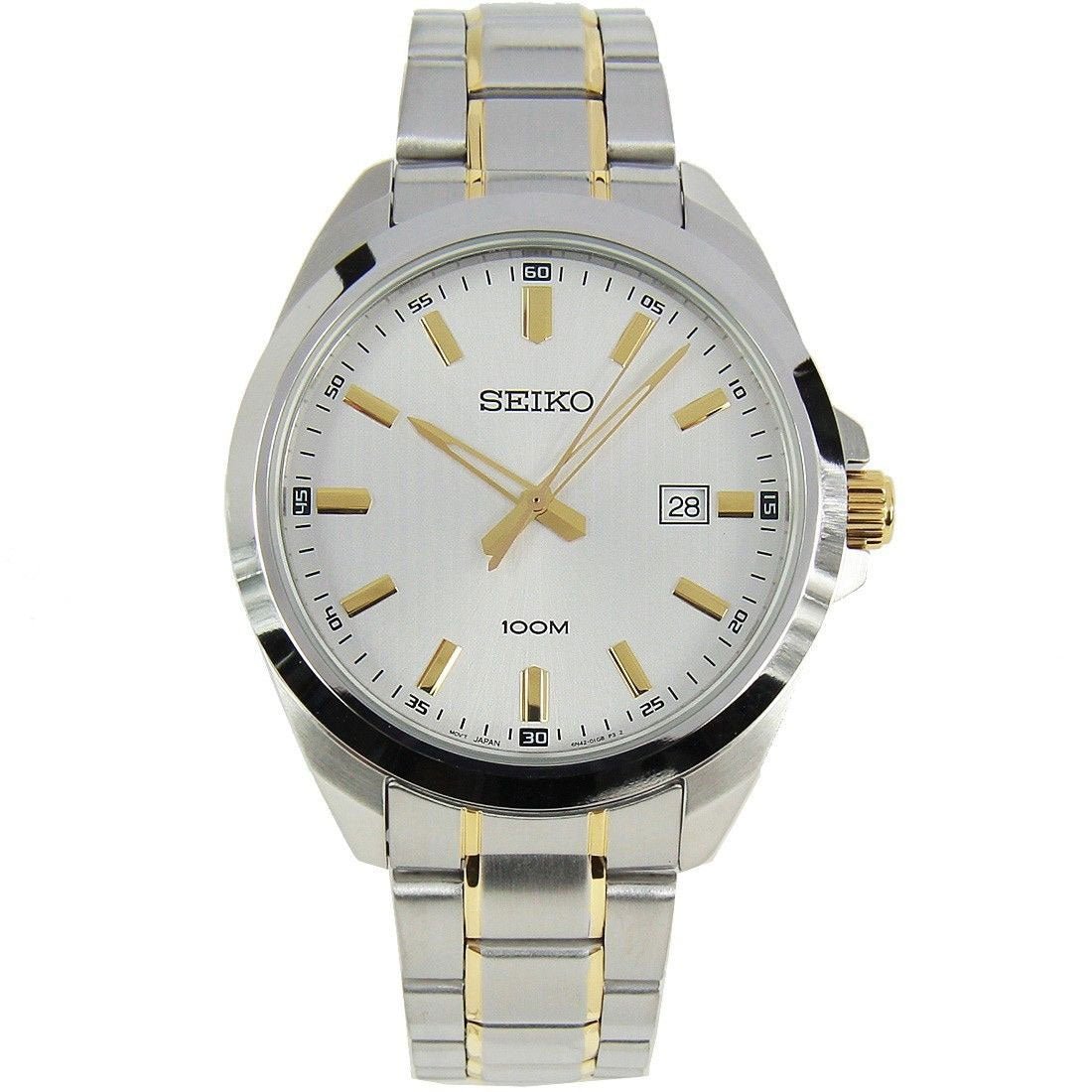 Seiko Two Tone SUR279P1 SUR279 SUR279P Mens Quartz Dress Watch -Seiko