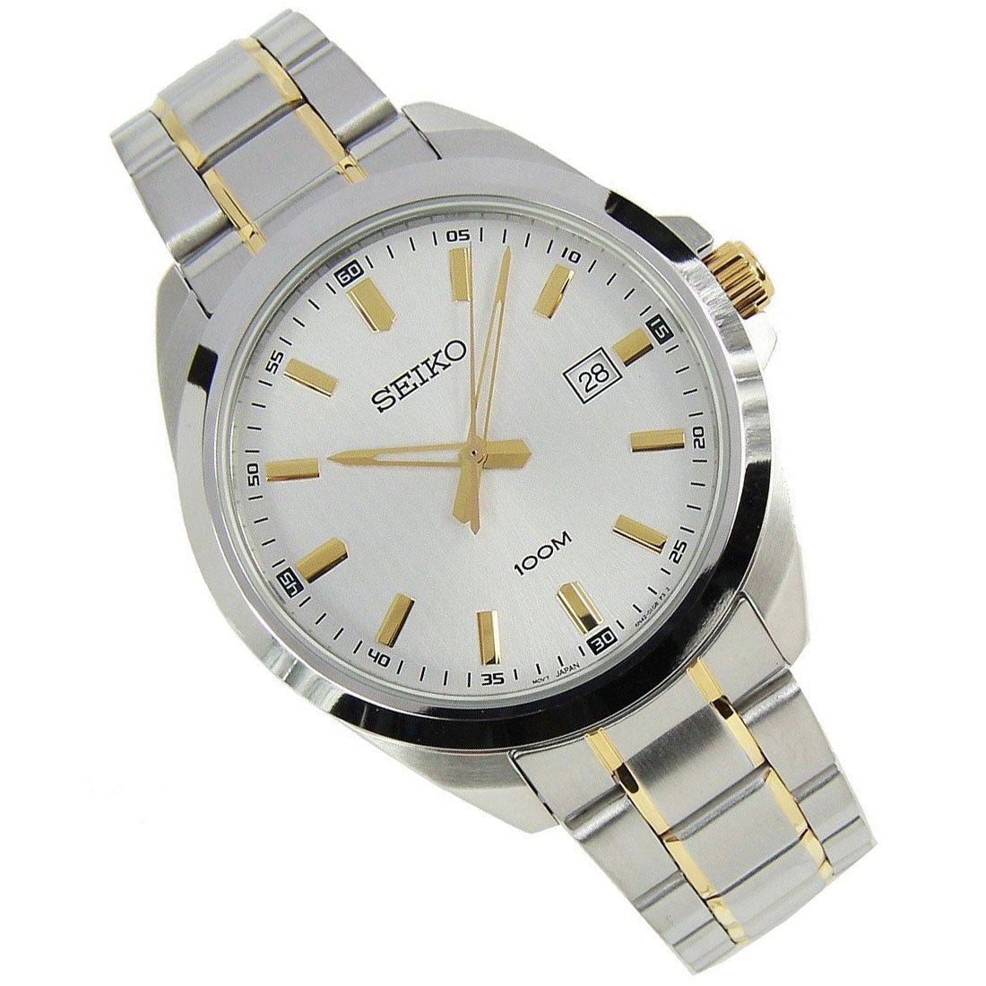 Seiko Two Tone SUR279P1 SUR279 SUR279P Mens Quartz Dress Watch -Seiko