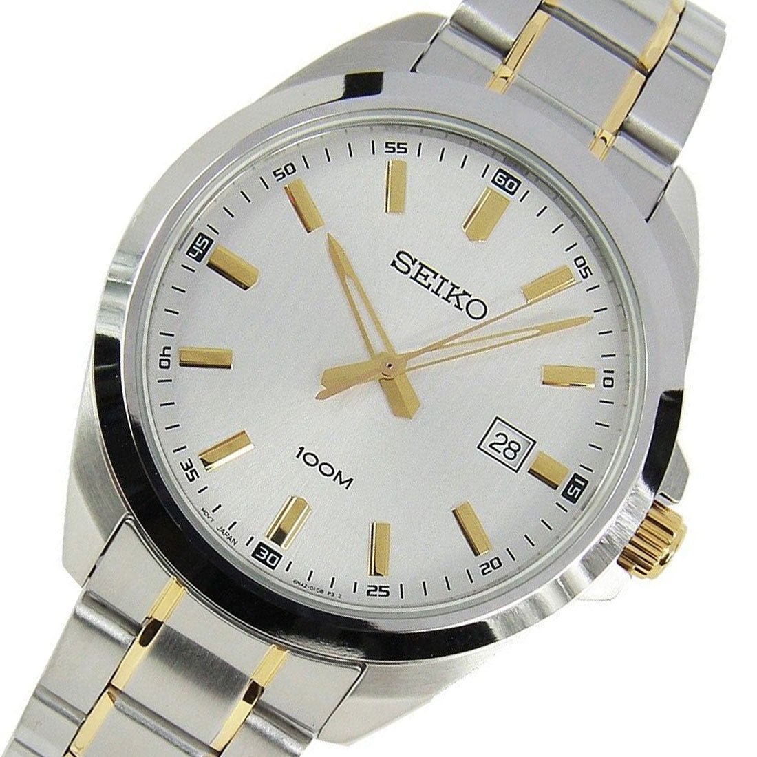 Seiko Two Tone SUR279P1 SUR279 SUR279P Mens Quartz Dress Watch -Seiko