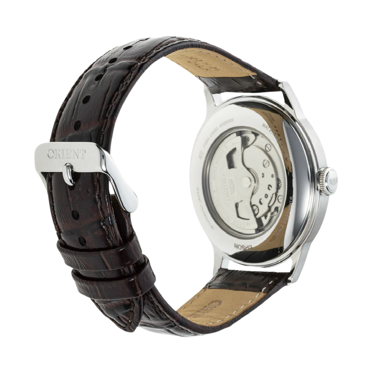 Orient RA-AK0705R RA-AK0705R10B Bambino GMT Version 8 Leather Watch