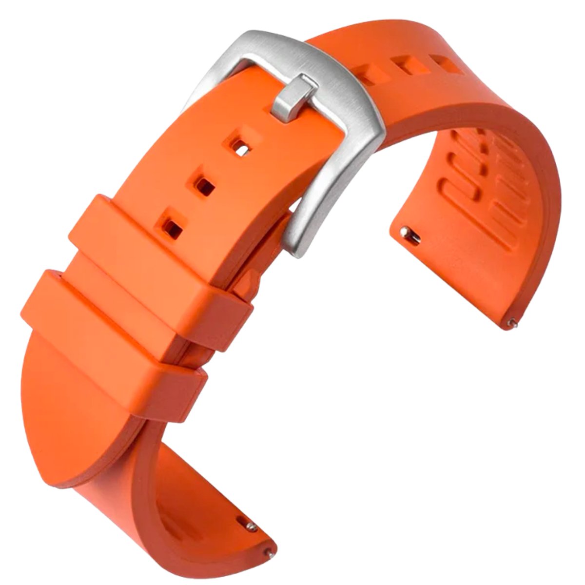 Fort Quick-Release FKM Rubber Strap Orange -StrapSeeker