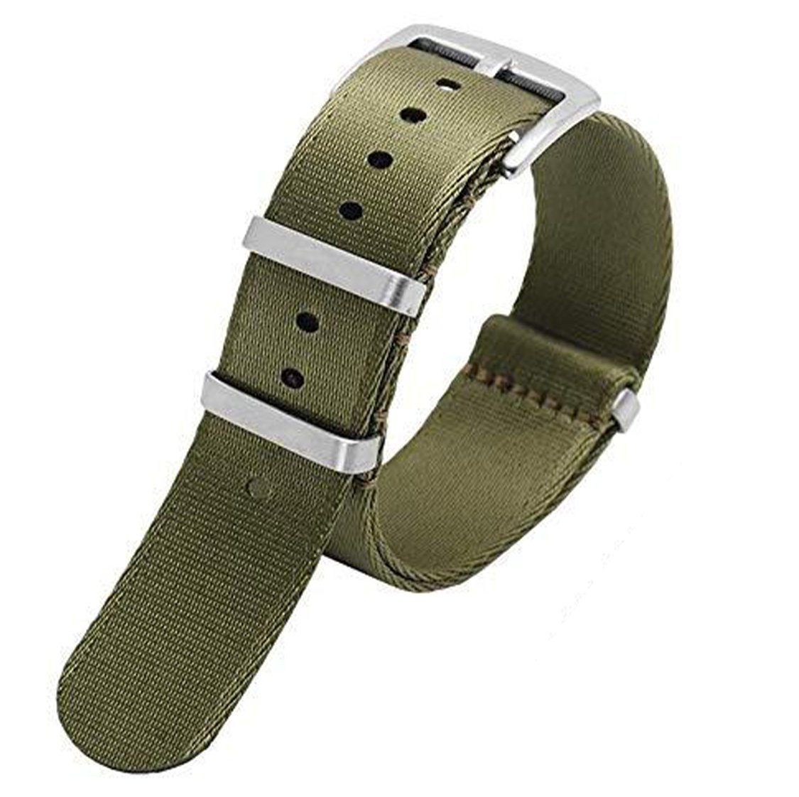 Seatbelt Ballistic Nylon Strap Army Green -StrapSeeker